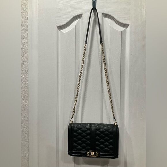 Rebecca Minkoff Quilted Black‎ Leather Crossbody Bag - Picture 12 of 12